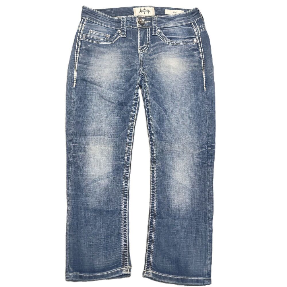 Daytrip Leo Jeans Womens Size 25 Stretch Blue Denim Pants